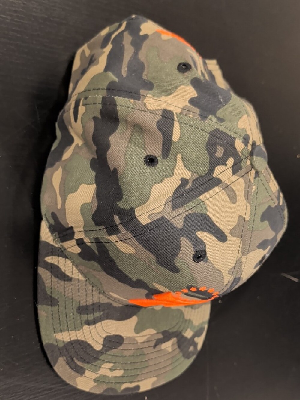 Mitchell & Ness Camo Philadelphia 76ers Orange Logo Hat - Picture 5 of 5